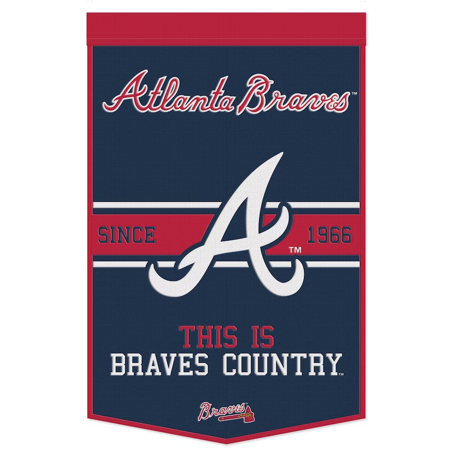  Atlanta Braves Banner and Scroll Sign : Sports & Outdoors
