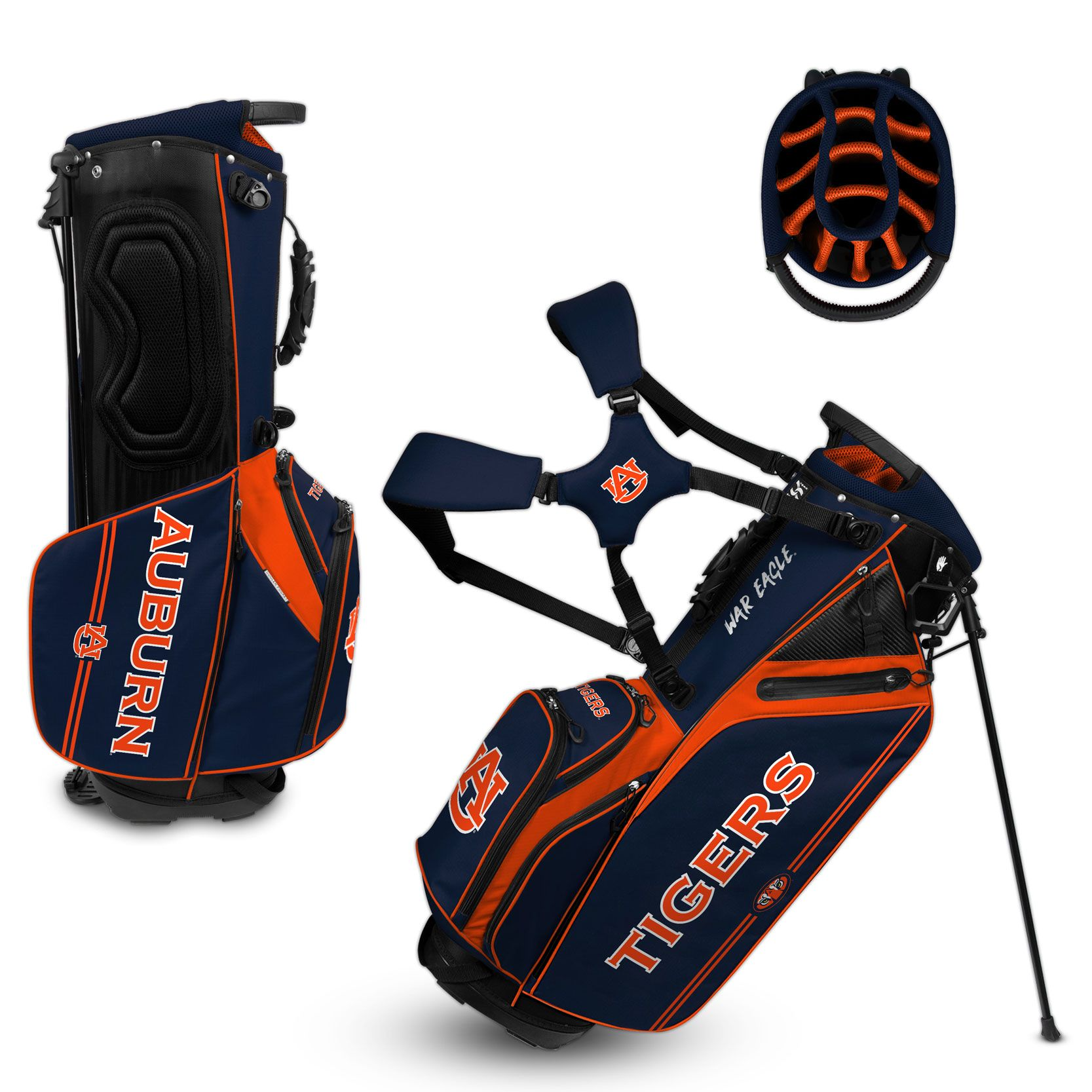 Auburn University offers Team Effort NCAA Caddie Carry Hybrid Golf Bag