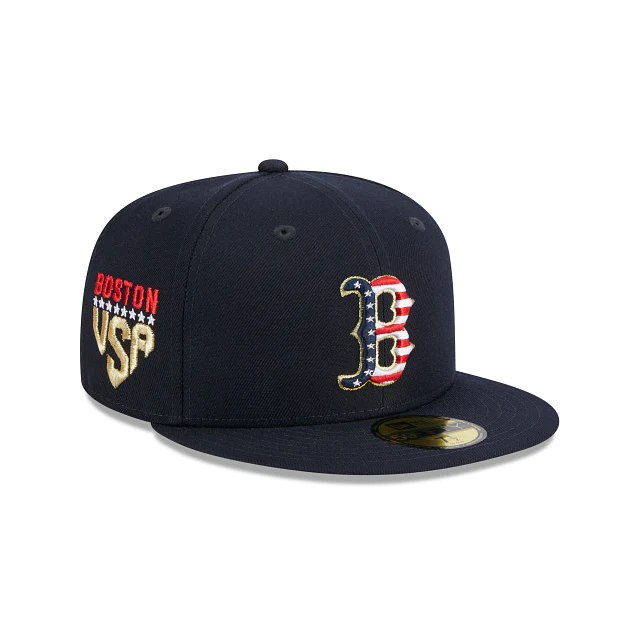 New Era White Boston Red Sox Side Patch 59FIFTY Fitted Hat