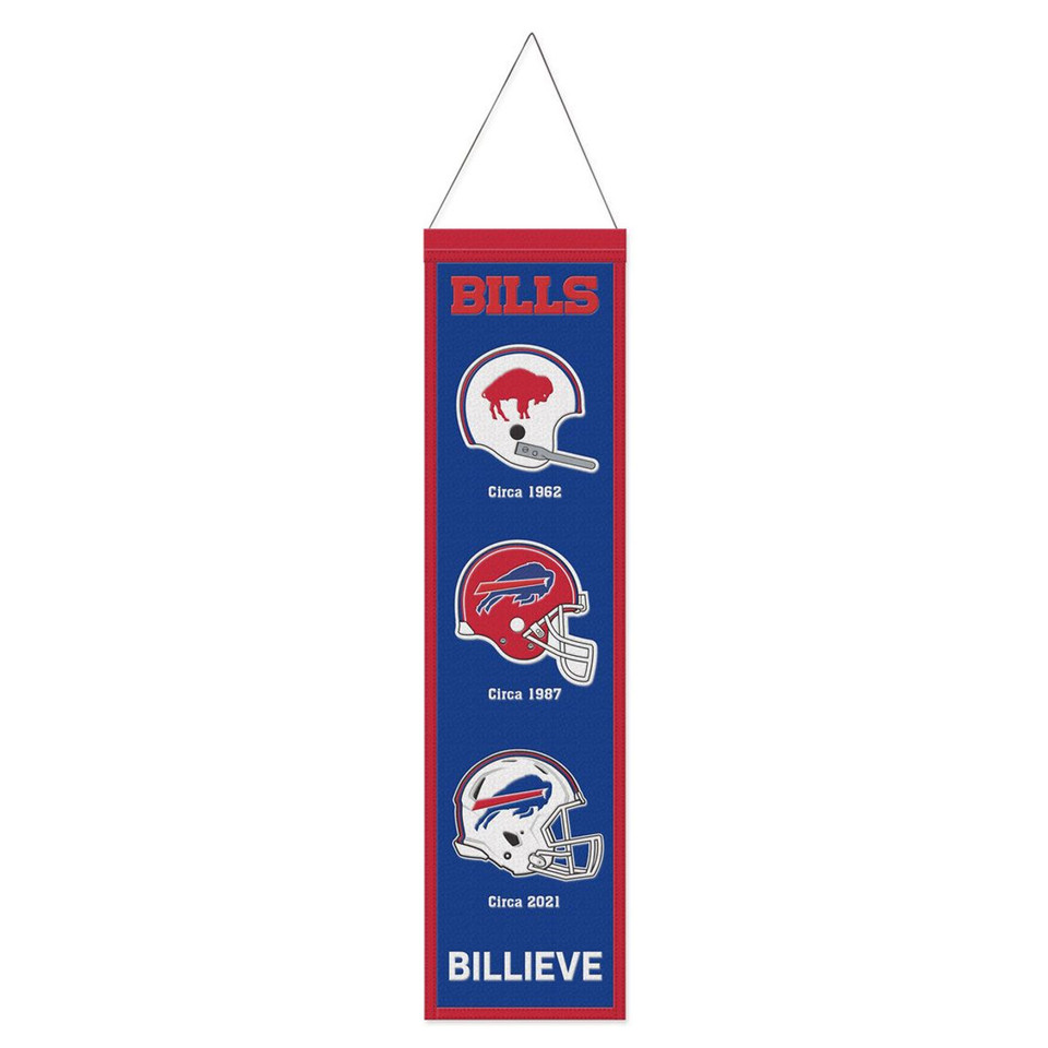 BUFFALO BILLS 8 X 32 EVOLUTION WOOL BANNER – JR'S SPORTS