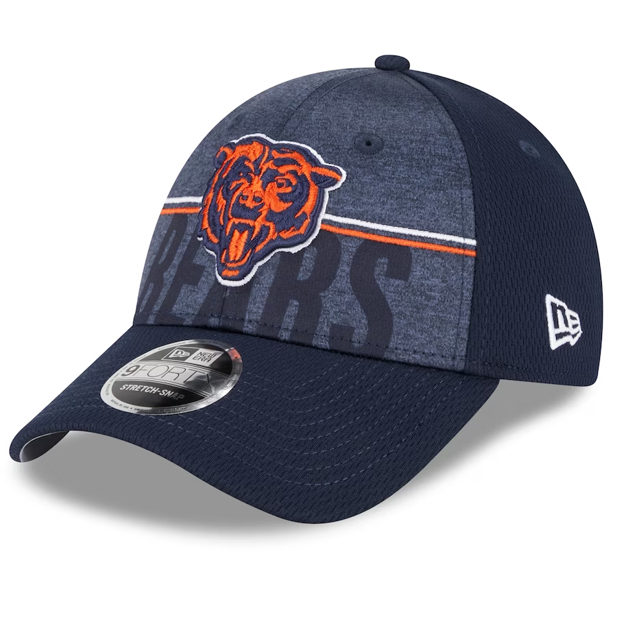 Chicago Bears Kids 2023 Training Camp 9FORTY Stretch-Snap Hat 23 C / Yth