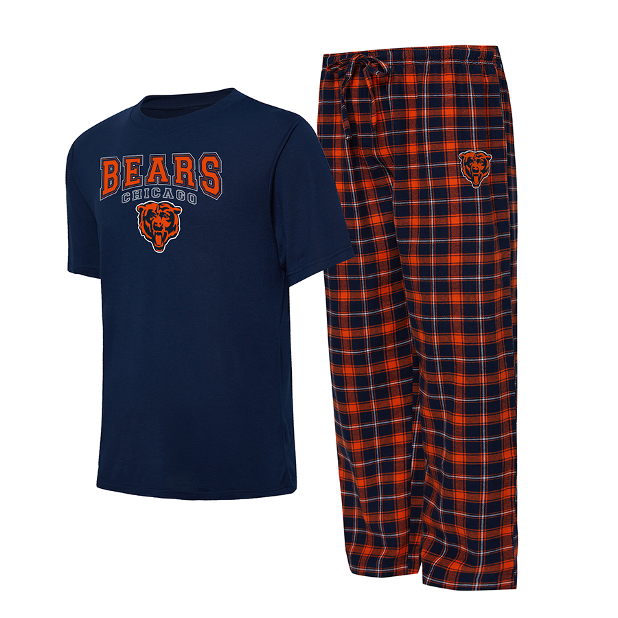 CHICAGO BEARS MEN S ARTIC T SHIRT FLANNEL PANT SET