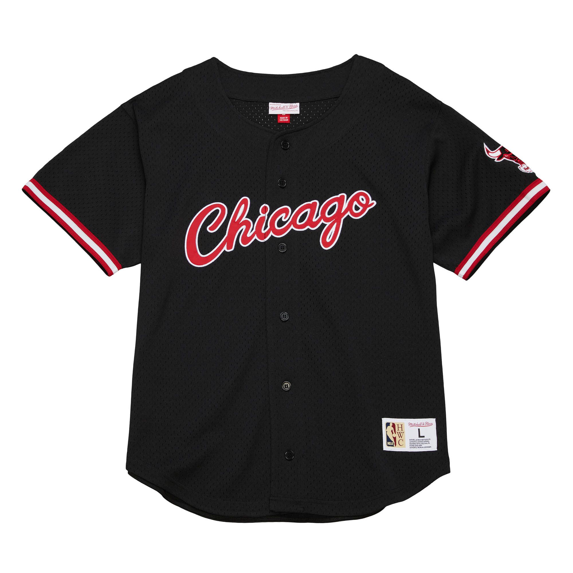 Mitchell and ness chicago bulls deals baseball jersey