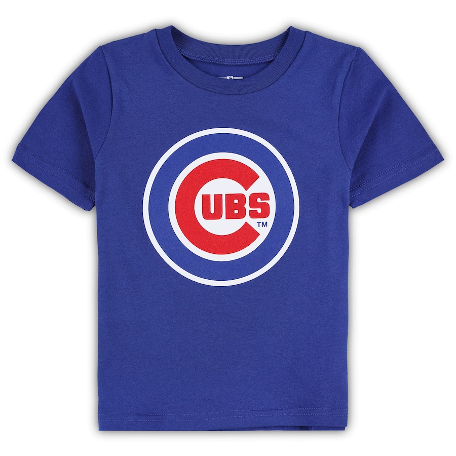 Toddler Royal Chicago Cubs Team Crew Primary Logo T-Shirt Size: 2T