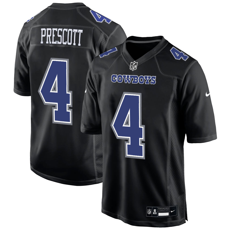 DALLAS COWBOYS DAK PRESCOTT MEN S NIKE GAME JERSEY BLACK JR S SPORTS