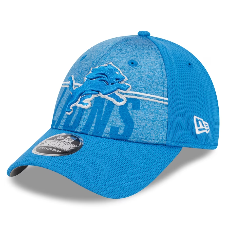 Detroit Lions New Era 2023 Training Camp 9FORTY Adjustable Hat - Black Adjustable