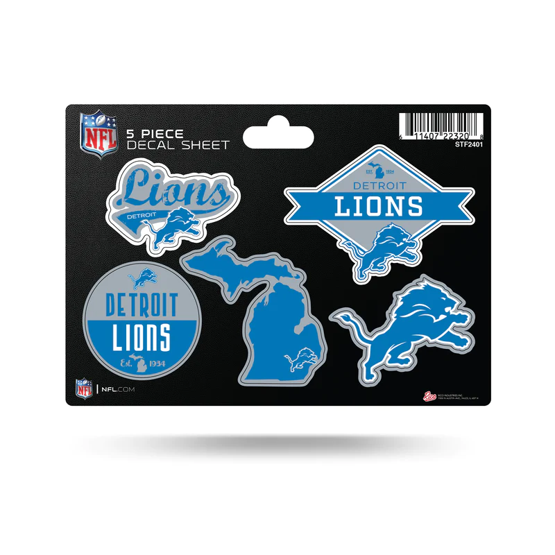 Detroit Lions Water Bottle Wrappers