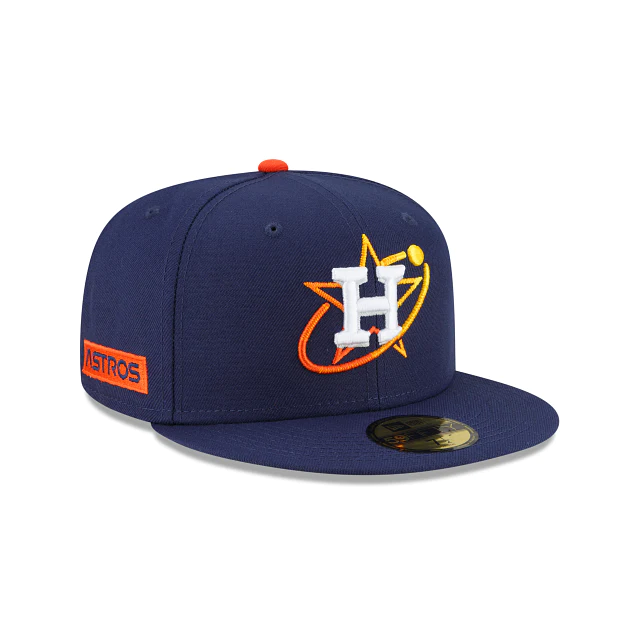 New Era Astros Logo White 59Fifty Fitted Cap - Men's