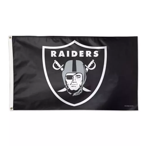 LAS VEGAS RAIDERS 3'X5' DELUXE FLAG – JR'S SPORTS