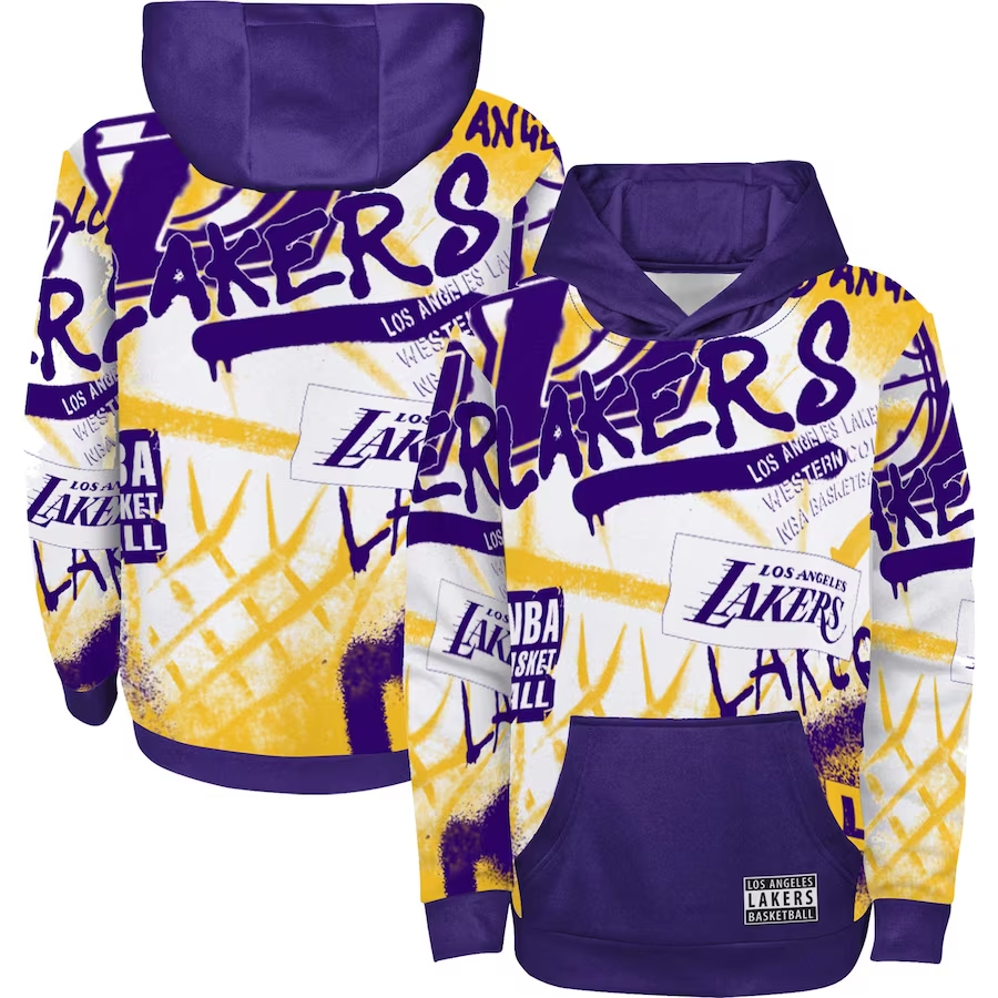 Official Los Angeles Lakers Kids Hoodies, Kids Hooded Sweatshirt