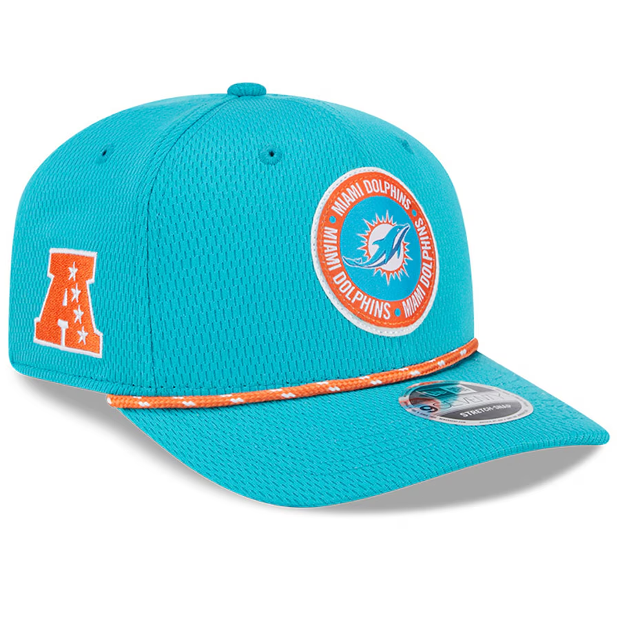 Vintage Starter NFL Miami Dolphins Aqua Shockwave Sewn outlet Logo Snapback Hat