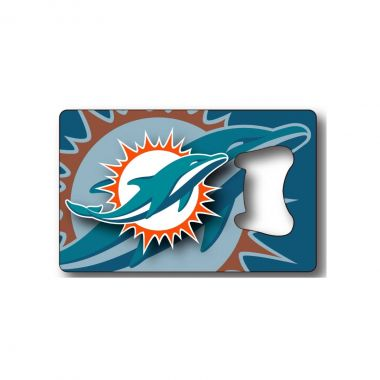 MIAMI DOLPHINS CREDIT CARD BOTTLE OPENER MAGNET – JR'S SPORTS