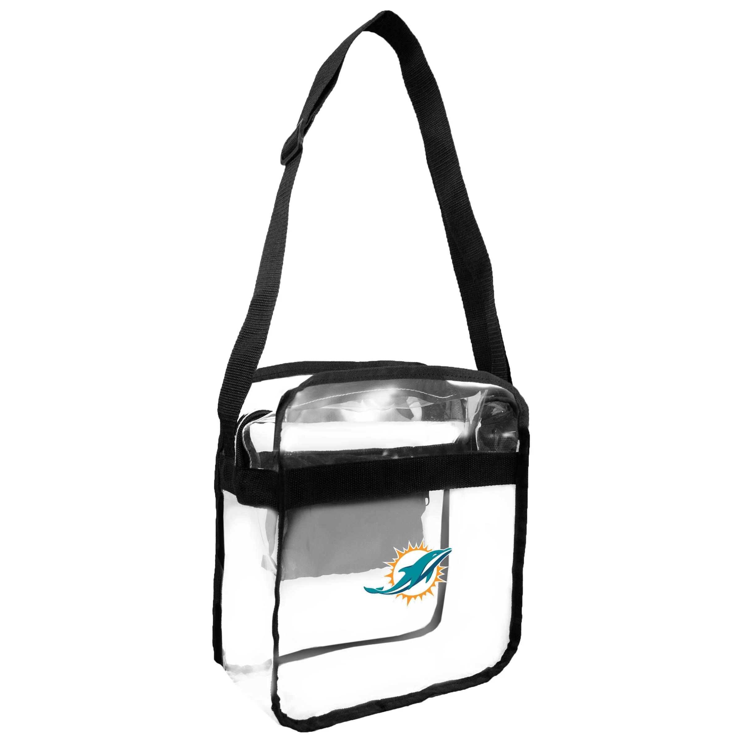 NFL Miami Dolphins Clear Carryall Crossbody Bag