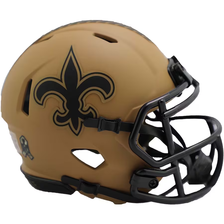 Riddell New Orleans Saints 2023 Salute to Service Speed Mini Helmet