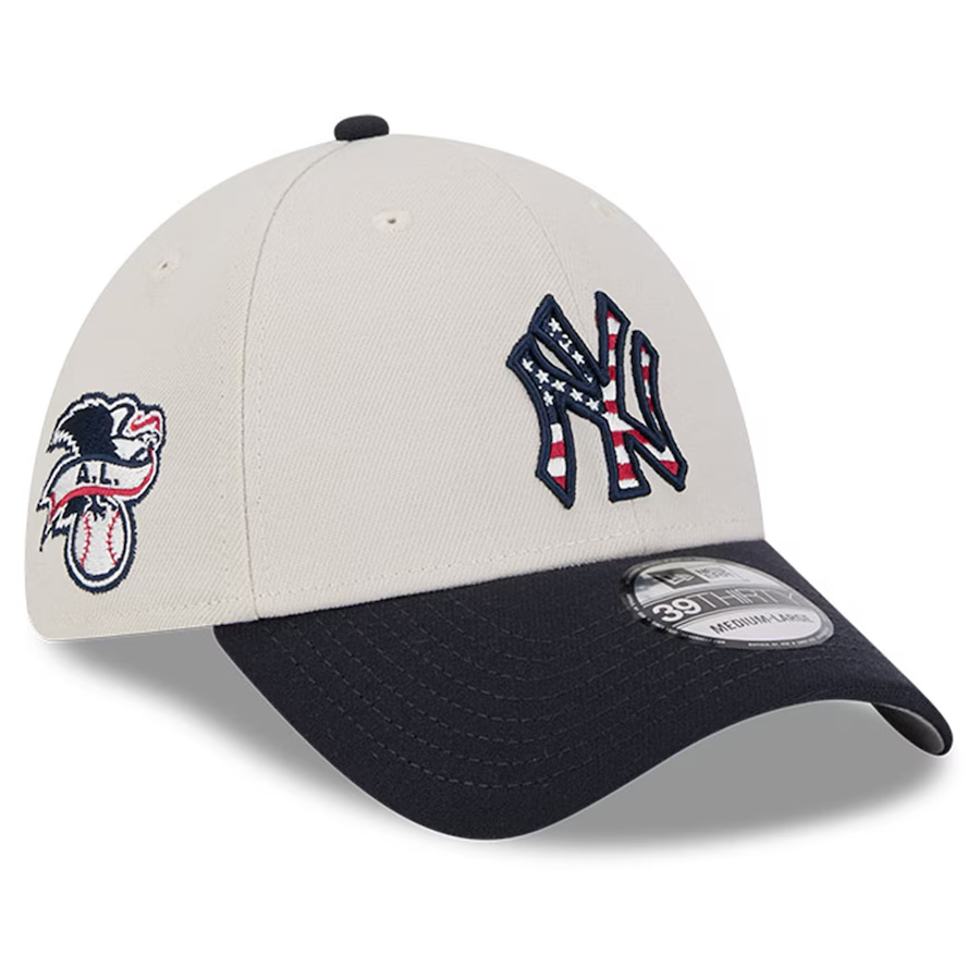 NEW YORK YANKEES 2024 MLB 4TH OF JULY 39THIRTY FLEX FIT HAT JR S SPORTS