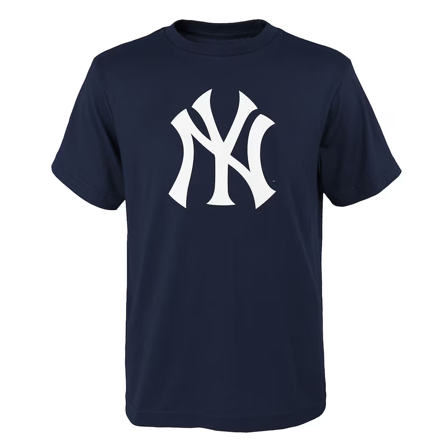 Outerstuff Youth Navy New York Yankees Logo Primary Team T-Shirt Size: Small