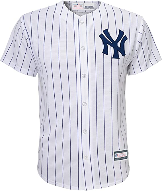 MLB San Diego Padres Boys' White Pinstripe Pullover Jersey - XS