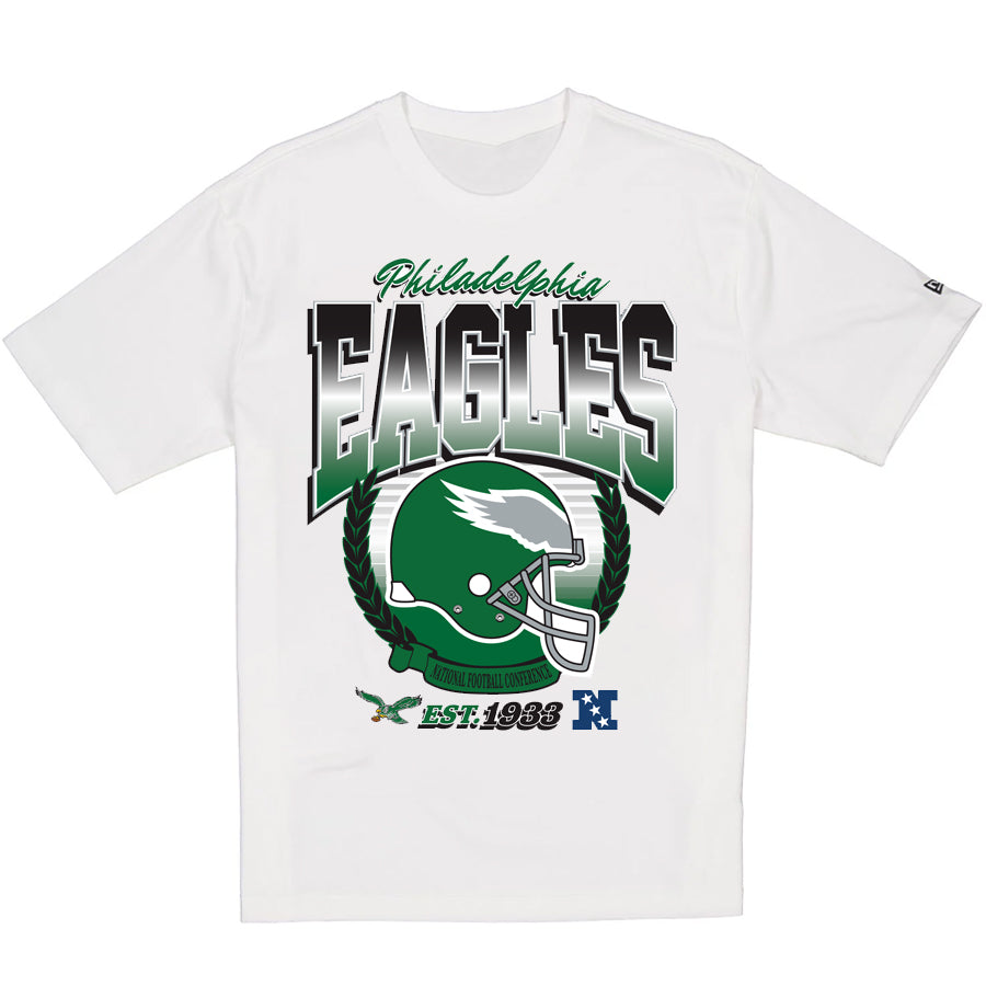 PHILADELPHIA EAGLES MEN S NEW ERA RETRO OVERSIZED T SHIRT