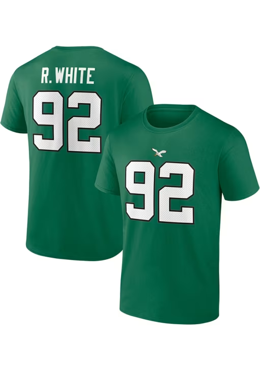 PHILADELPHIA EAGLES REGGIE WHITE MEN S RETIRED NAME AND NUMBER T SHIRT JR S SPORTS