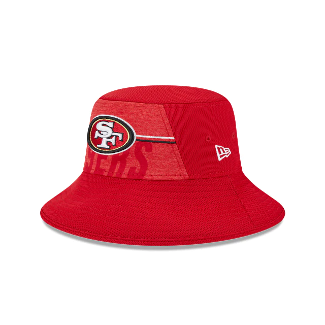 49ers bucket hat white