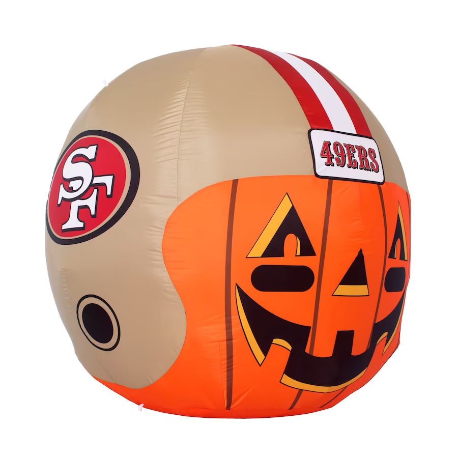 NFL San Francisco 49Ers Team Inflatable Lawn Helmet, Gold, One Size 