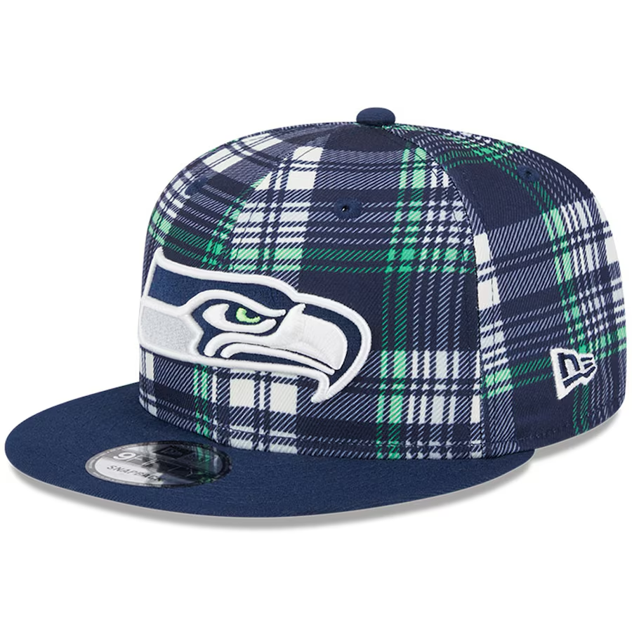 SEATTLE SEAHAWKS 2024 NFL SIDELINE STATEMENT 9FIFTY SNAPBACK HAT NAV JR S SPORTS