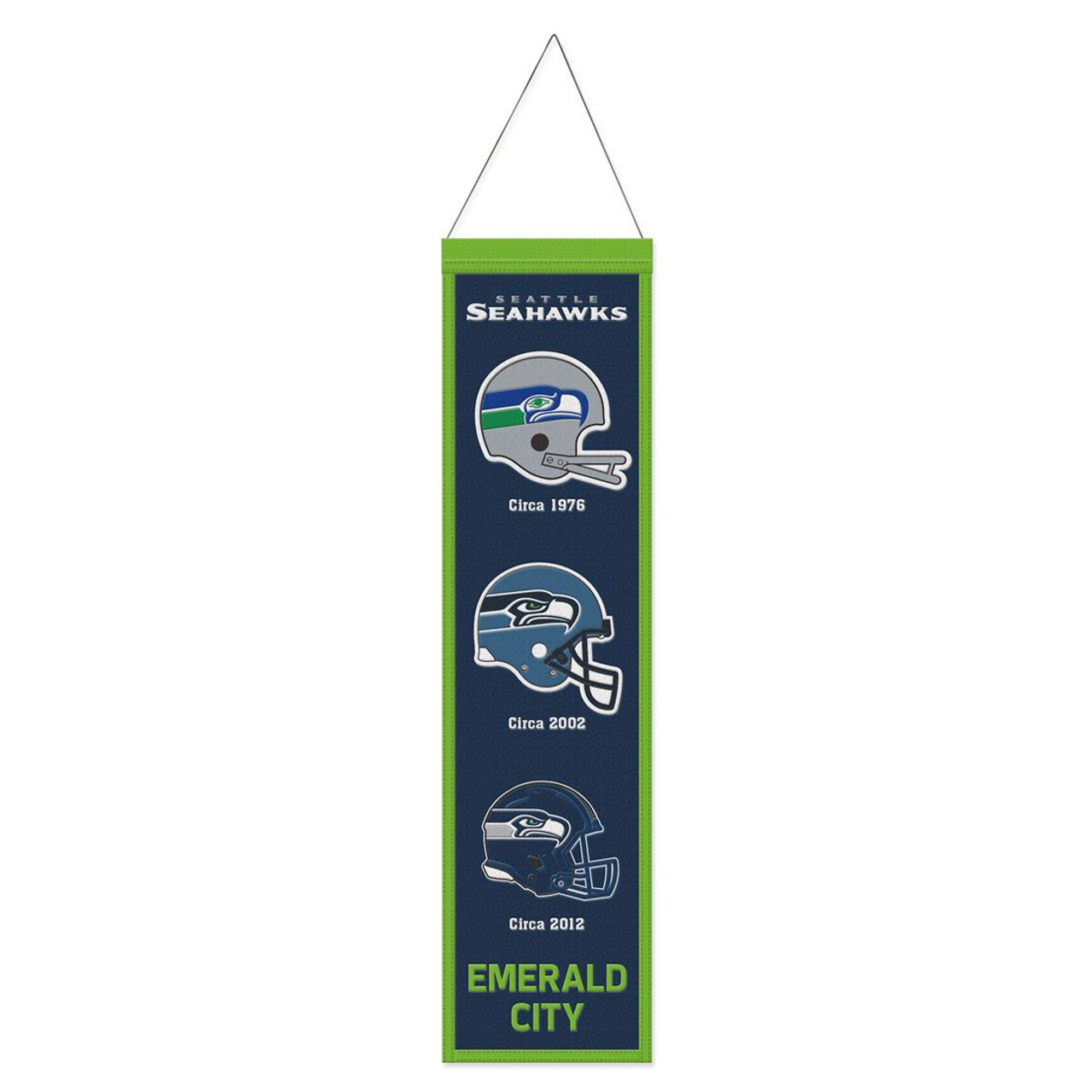 Seattle Seahawks NFL Embroidered Wool Hanging Dynasty Banner