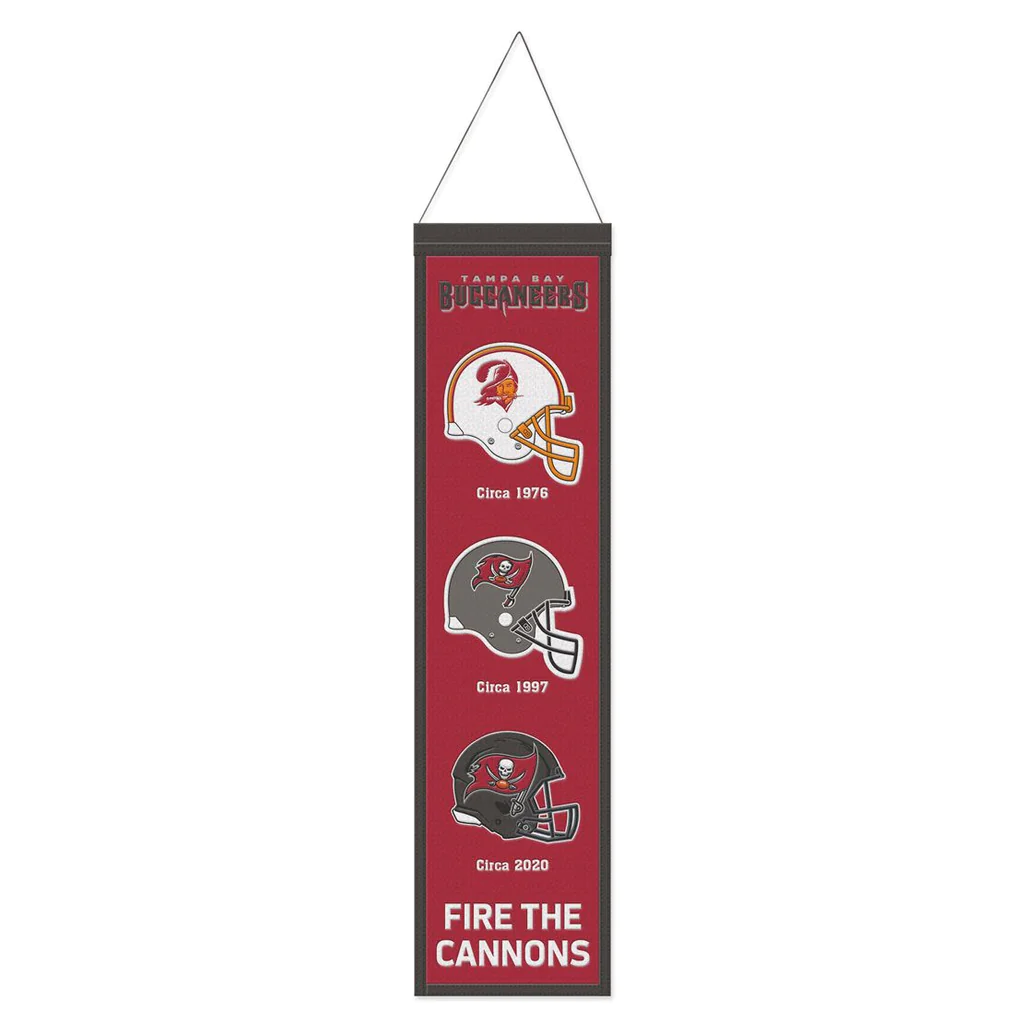 TAMPA BAY BUCCANEERS 8' X 32' EVOLUTION WOOL BANNER