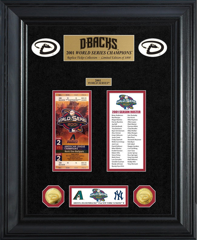 Houston Astros 2-Time World Series Champions Deluxe 18 x 22 Gold Coin &  Ticket Collection Ltd Ed of 1,000