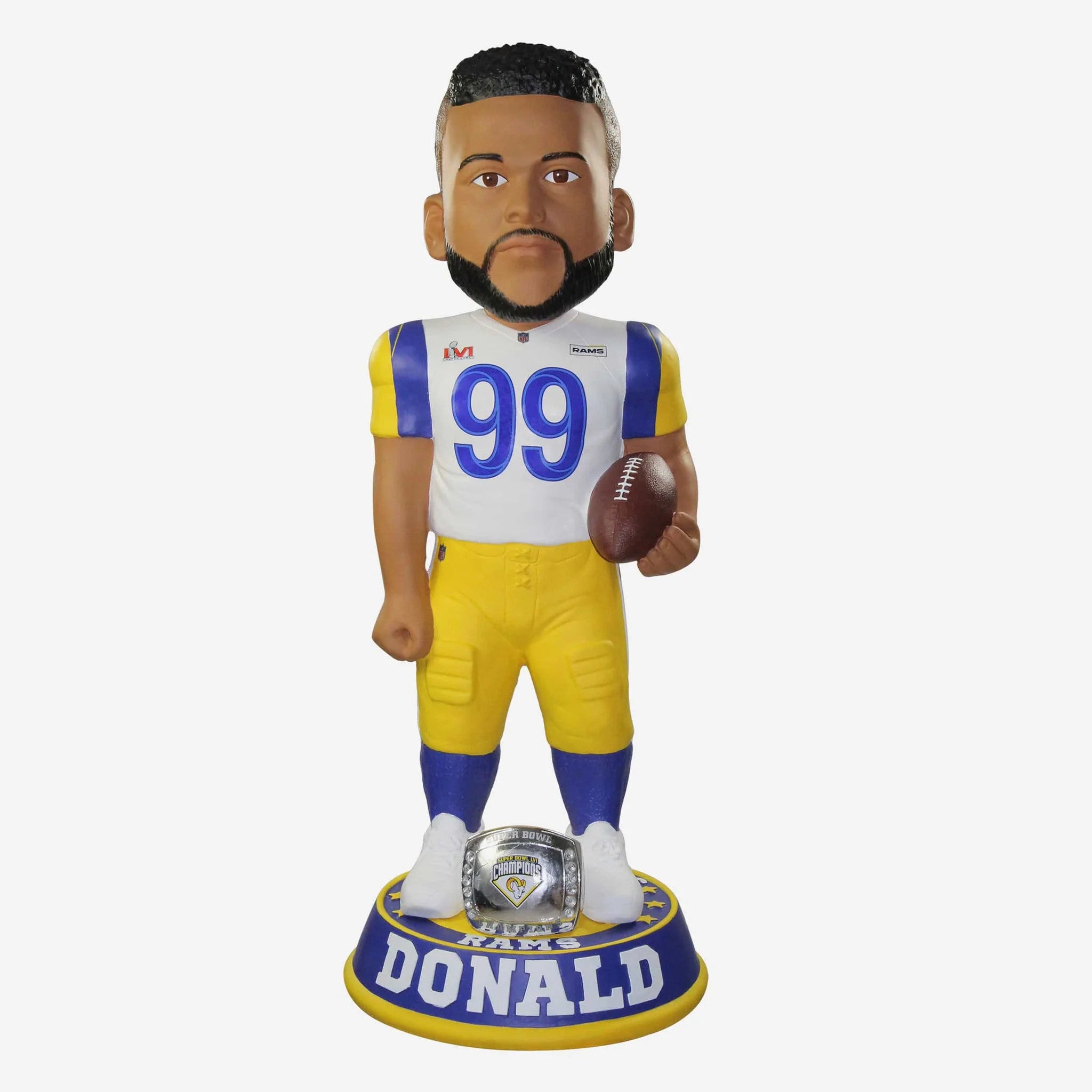 Aaron Donald Los Angeles Rams Gamebreaker Bobble FOCO NEW ORIG BOX SUPER  BOWL