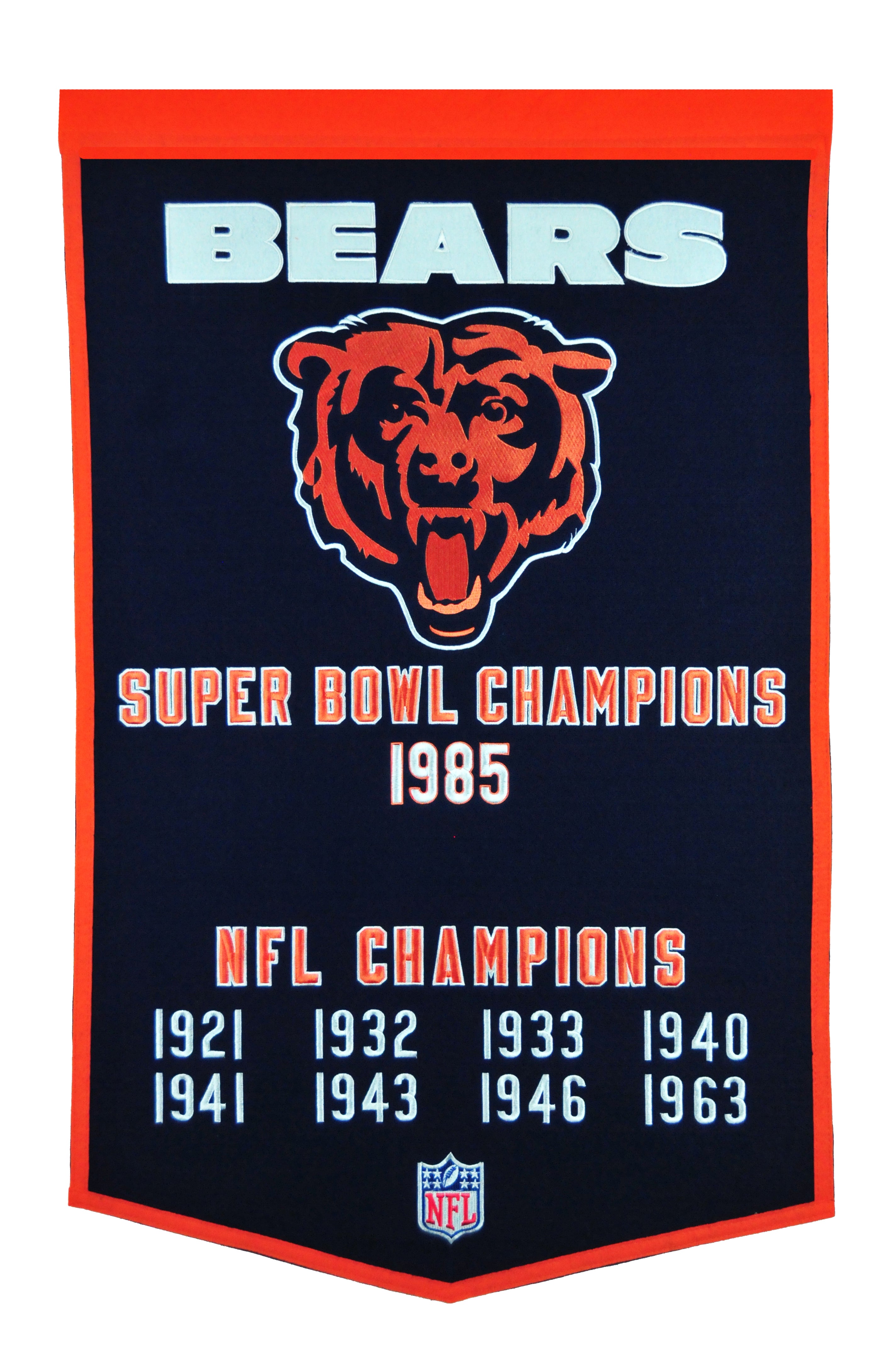 Winning Streak Sports NFL Chicago Bears Super Bowl Champions Banner - Wall  Decor for Sports Fans