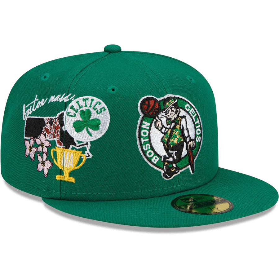 Boston celtics sales fitted cap