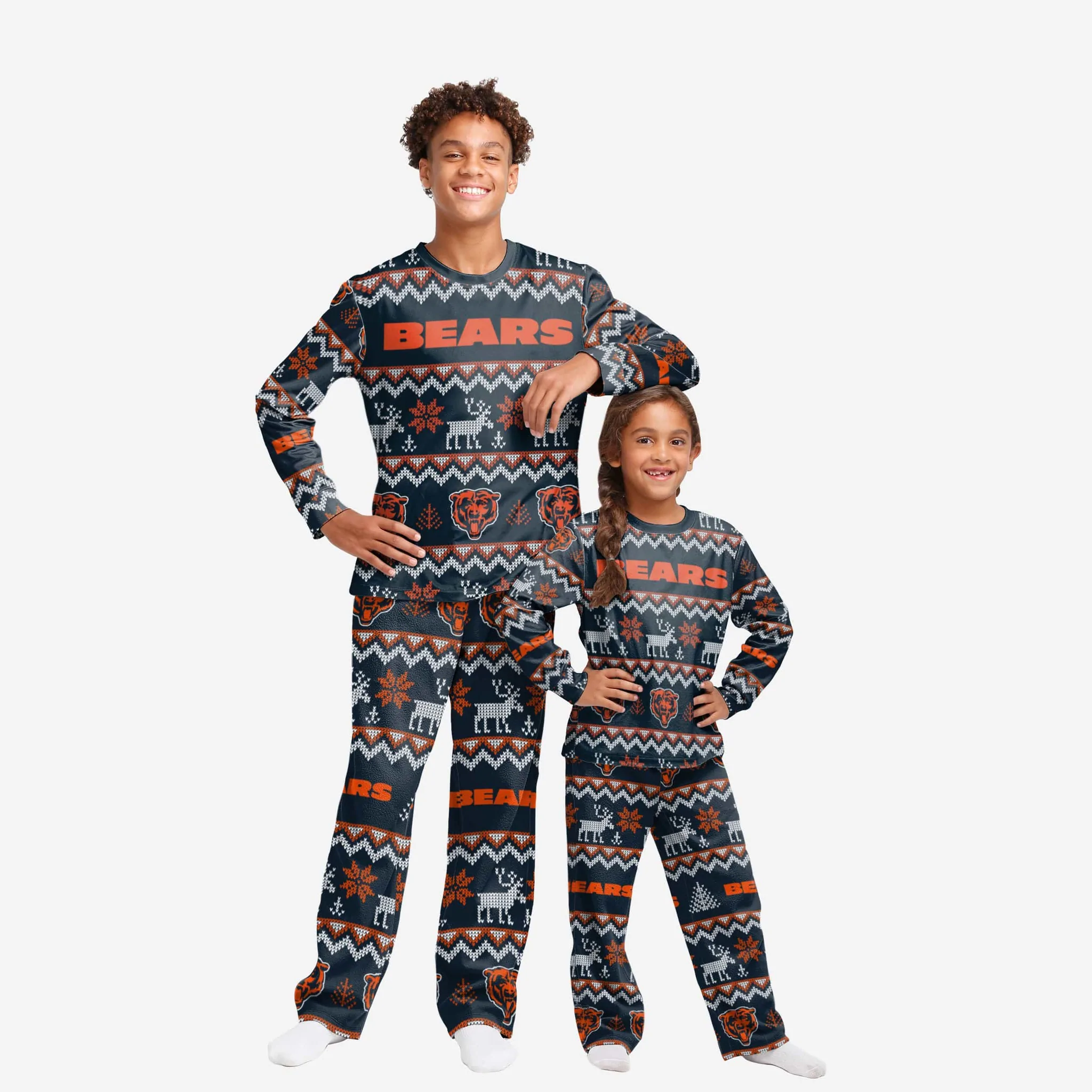 Youth Navy Chicago Bears Fleece Lounge Pants