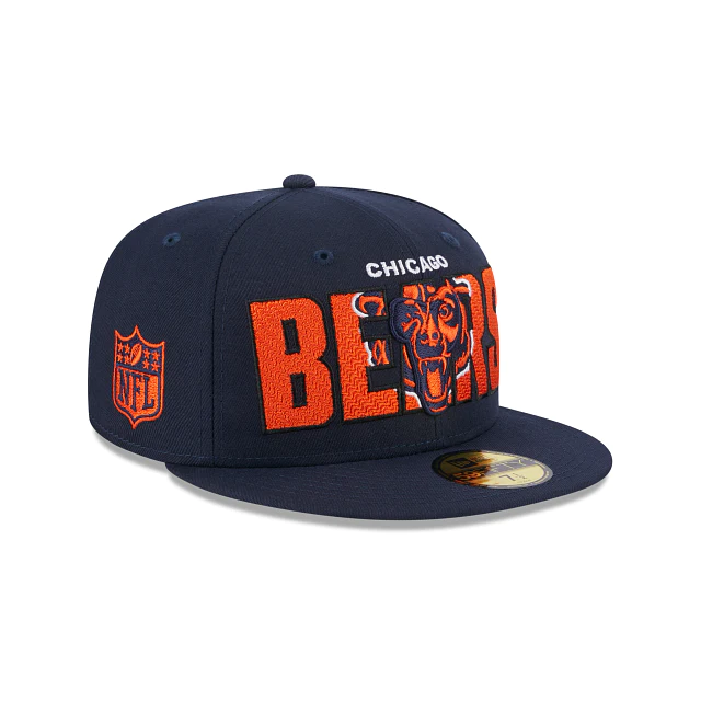 Men's New Era Chicago Bears White on White 59FIFTY Fitted Hat