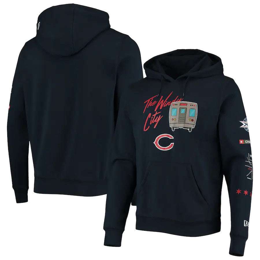 Chicago bears hooded clearance sweatshirt