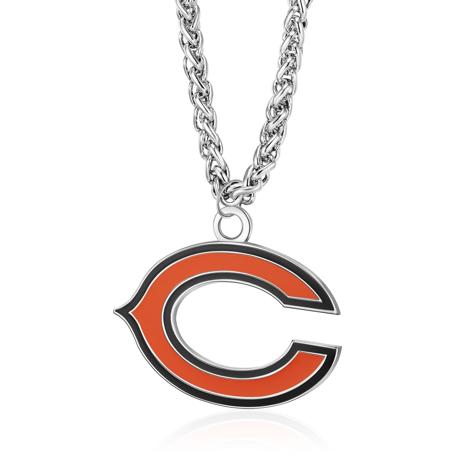 Chicago Bears Large Enamel Pendant w/ Necklace