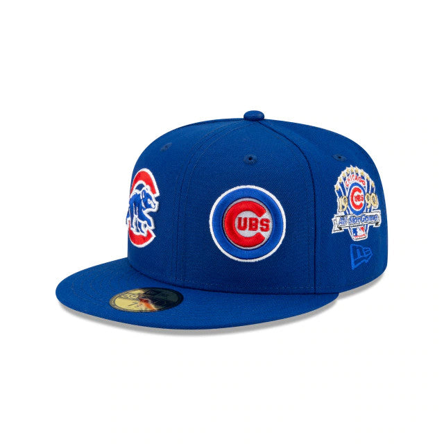 New Era 59FIFTY Chicago Cubs Patch Pride Fitted Hat 7 1/8