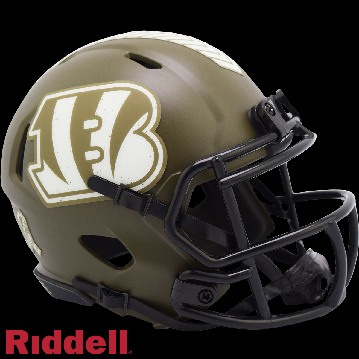 Cincinnati Bengals SALUTE TO SERVICE Revolution Speed Mini Football Helmet