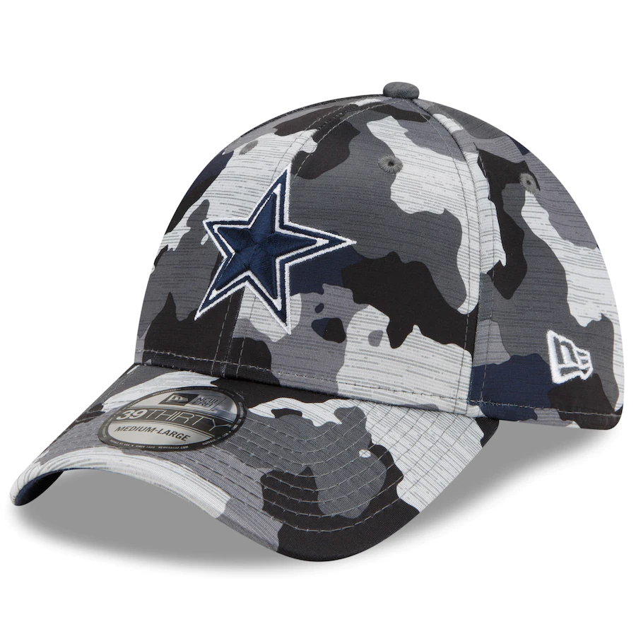 Dallas Cowboys Hat New Era 39Thirty Flex Fit Cap M/L Black Star