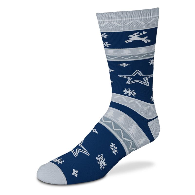 Dallas Cowboys Holiday Pattern Crew Socks