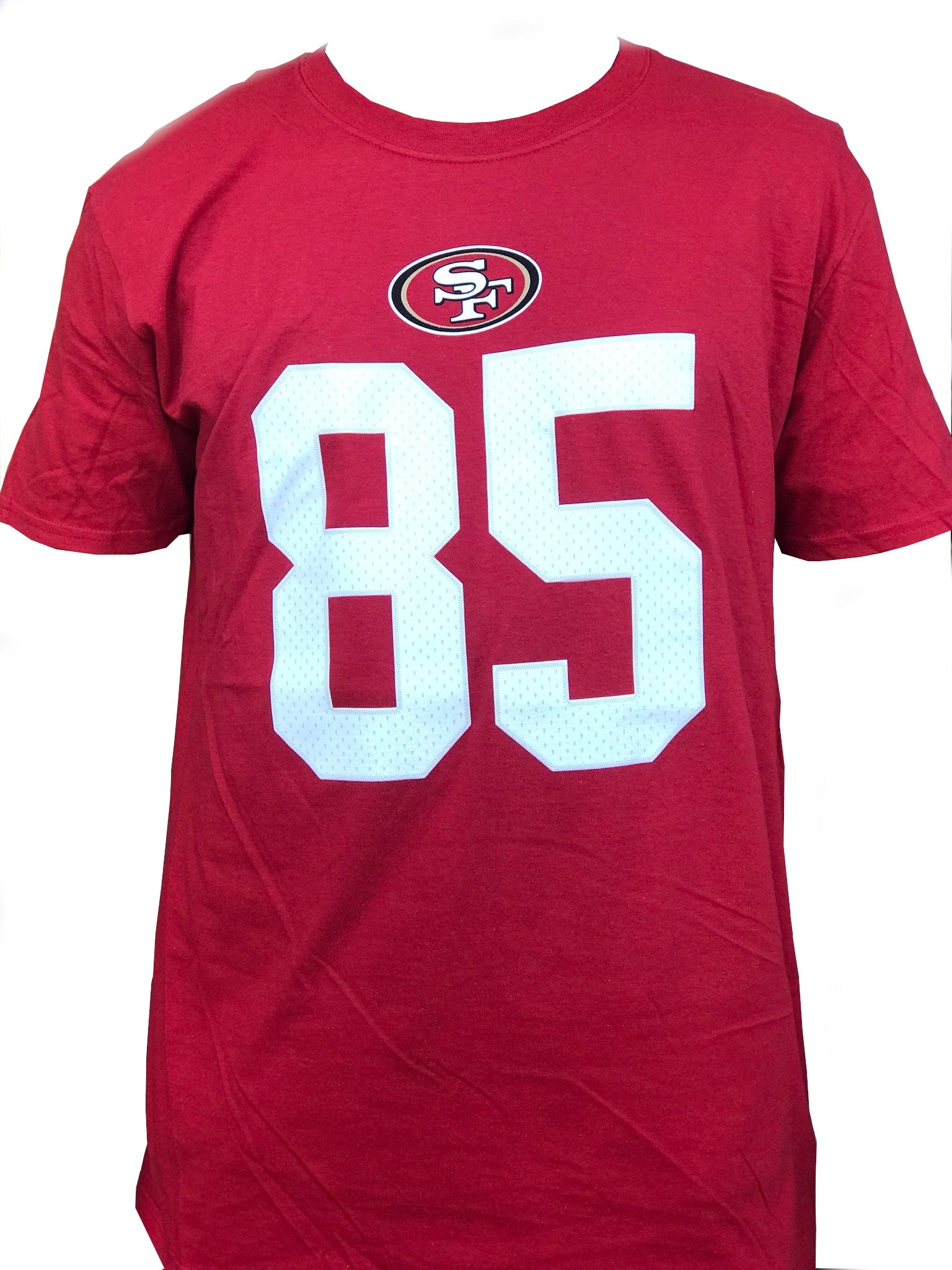 Shedd Shirts Long Sleeve Red 49ers George Kittle Pic T-Shirt Youth Large, Boy's, Size: 14