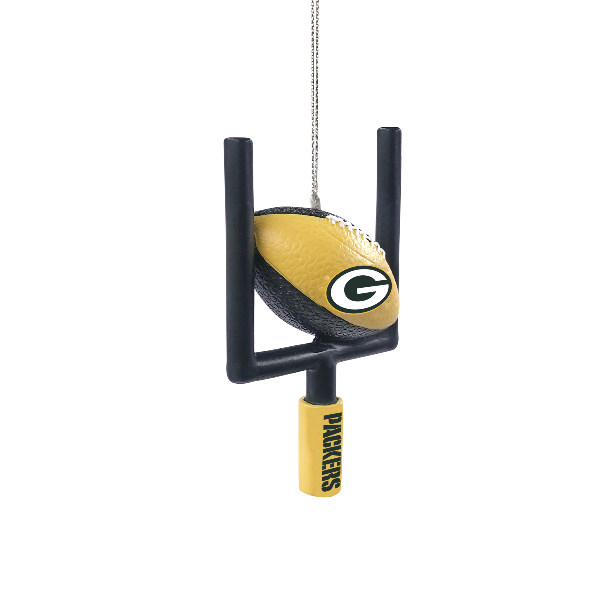 Green Bay Packers NFL Let's Go Skull Christmas Ornament Custom