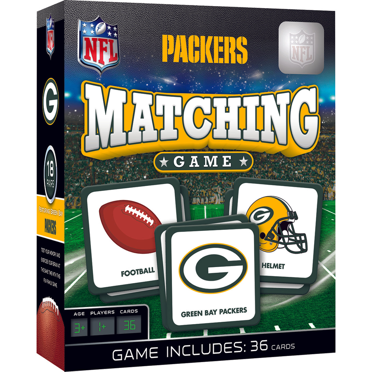NFL Green Bay Packers Matching Game