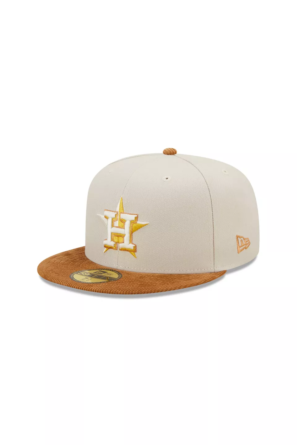 New Era Houston Astros 20th Anniversary Creme Corduroy Two Tone Edition  59Fifty Fitted Hat