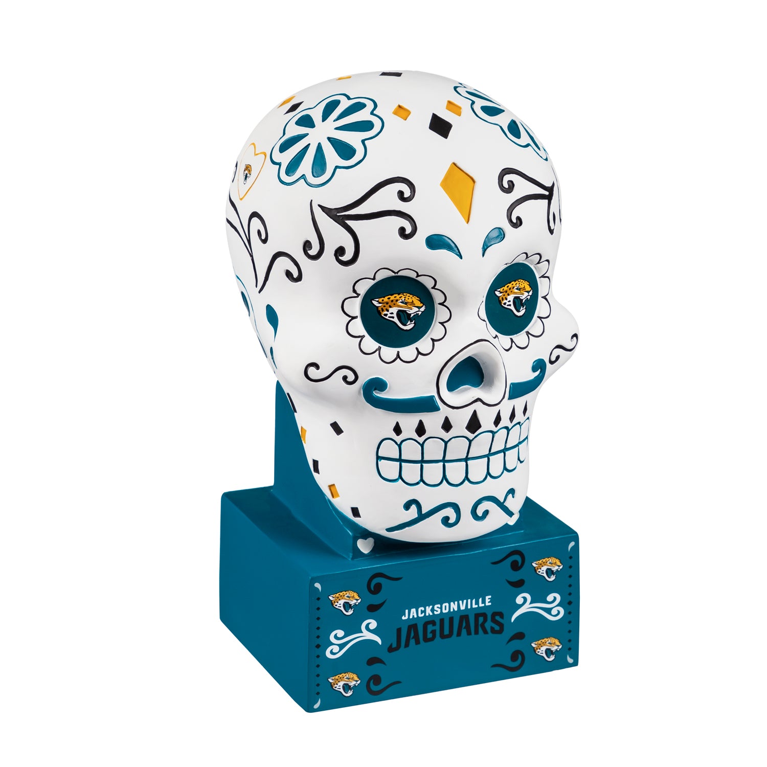 JACKSONVILLE JAGUARS SUGAR SKULL HEAD