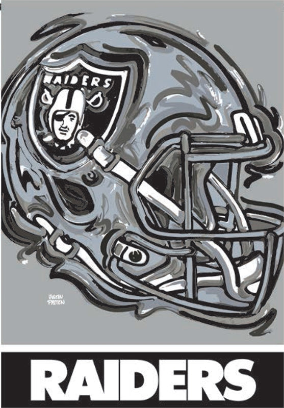 Las Vegas Raiders Helmet Flag