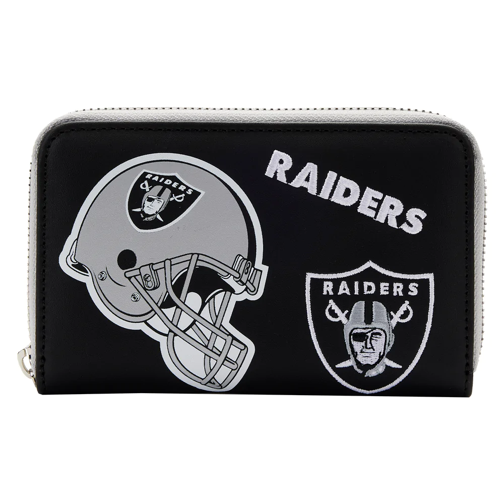 NFL Las Vegas Raiders Patches Zip-Around Wallet