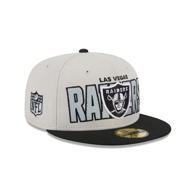 Las Vegas Raiders New Era 2023 NFL Draft Stone 59FIFTY Hat 7 3/4