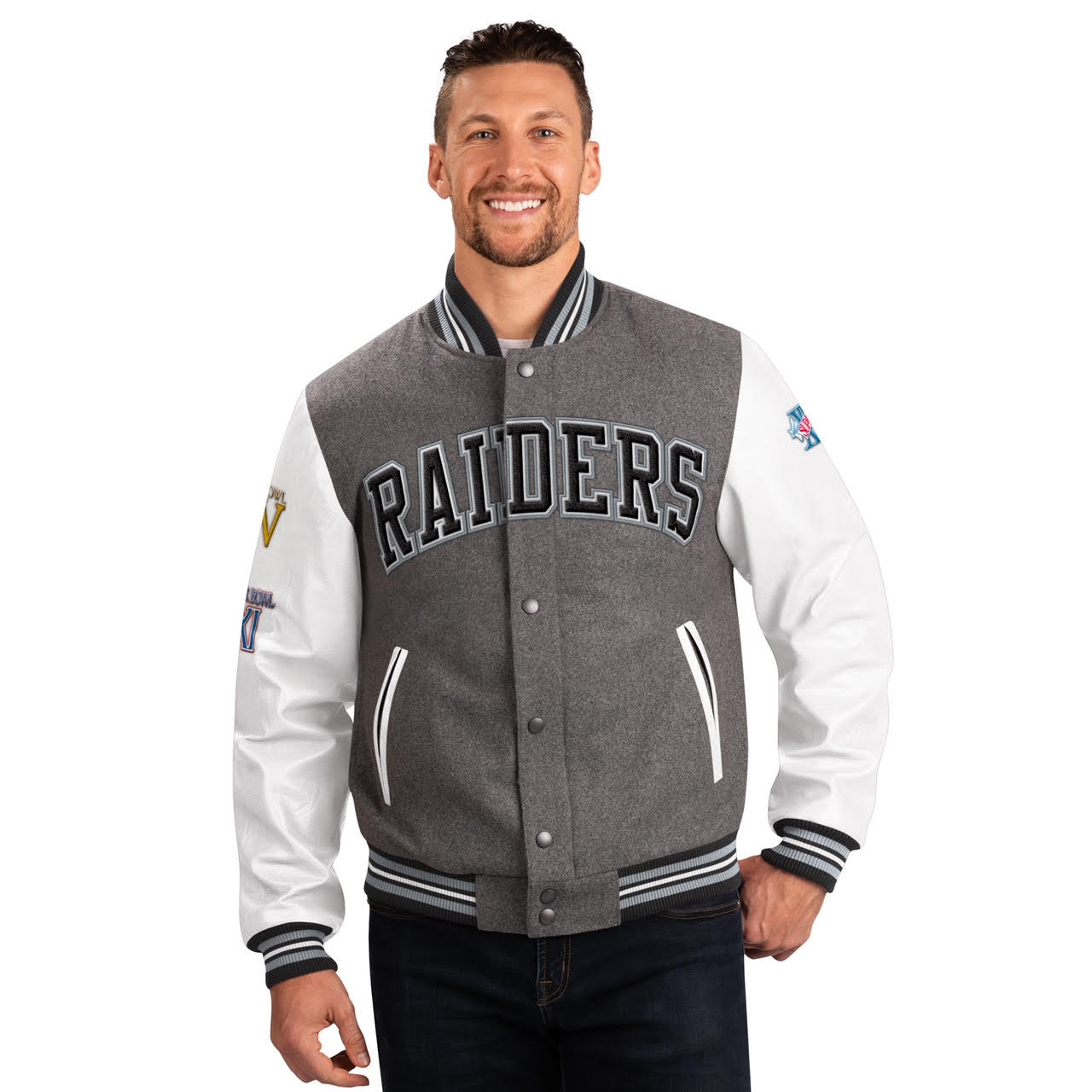 Las Vegas Raiders Mens Varsity Jacket
