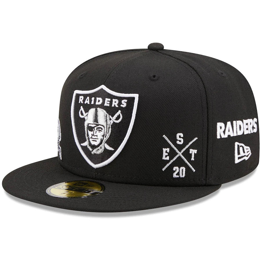 New Era Men's Las Vegas Raiders 2023 Sideline Historic 39THIRTY Stretch Fit Hat - Grey - S/M Each